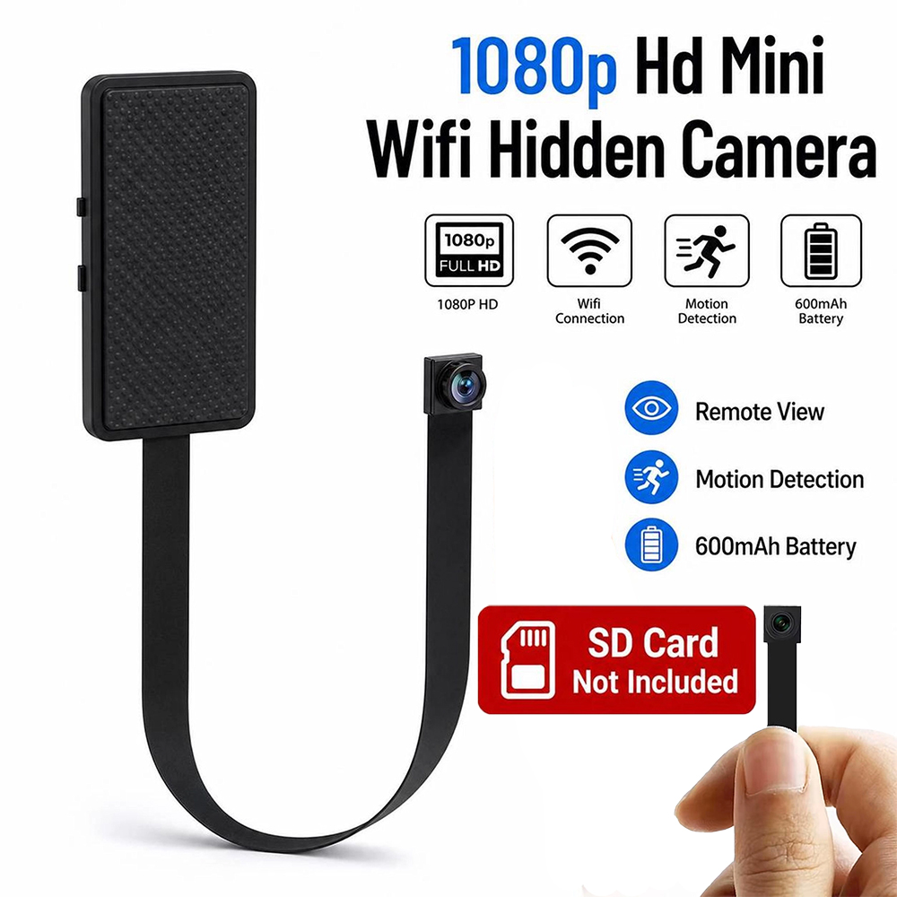 Home Security Hidden Cameras - DIY HD 1080P WiFi ミニカメラポータブルビデオレコーダーマイクロビデオカメラ P2P