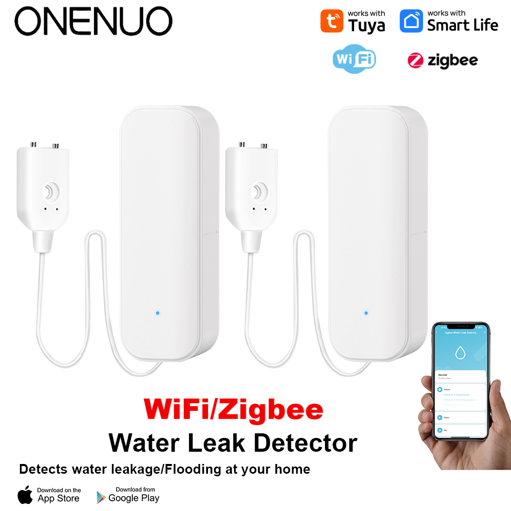 Home Security Outdoor - WiFi/Zigbee 水センサー Tuya 漏水警報洪水漏水検知器スマートホームライフアプリ水警報オーバーフロー警報セキュリティシステム