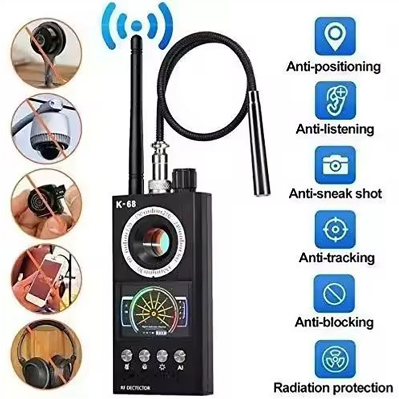 Home Security Hidden Cameras - プロフェッショナルアンチスパイカメラ検出器 K68 バグスキャナセキュリティ保護 RF 信号カム隠しガジェット車の GPS