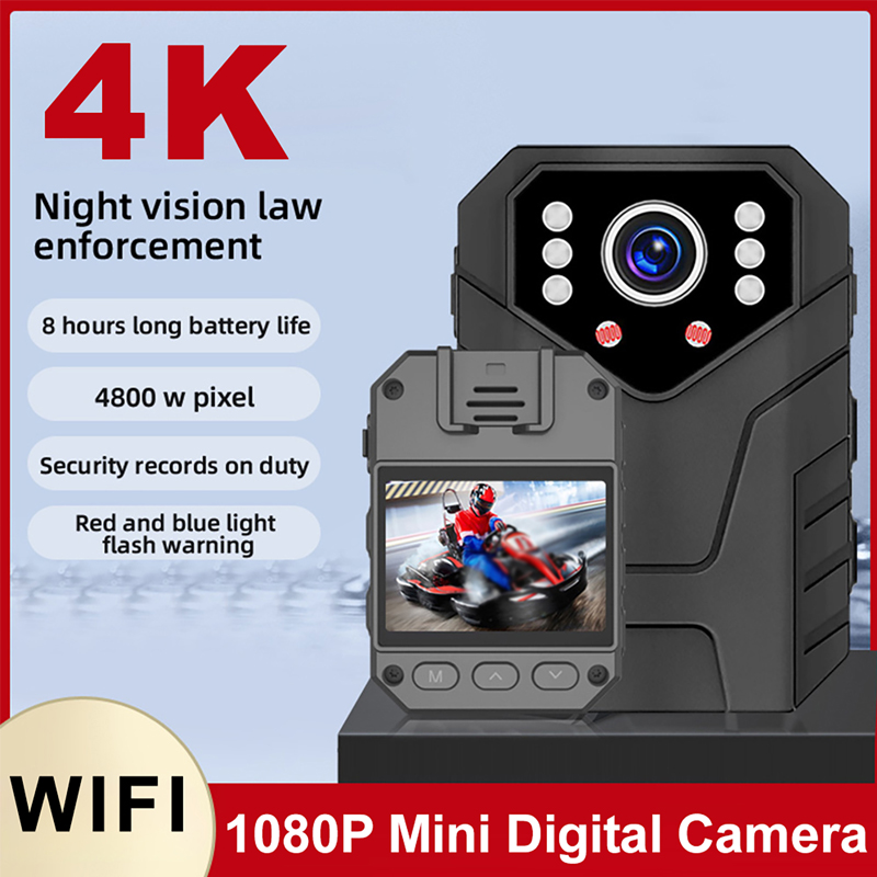 Home Security Adt - 1080P フル HD ミニカメラ 2 インチ画面ナイトビジョンビデオレコーダーセキュリティ警察ボディカムホーム監視小型ビデオカメラ