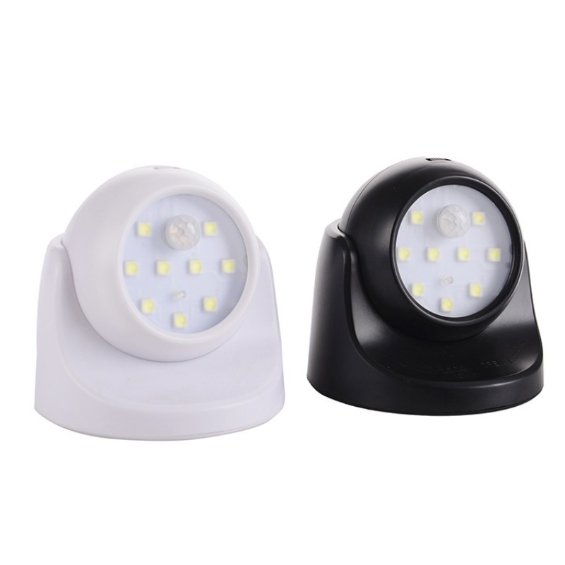 Home Security Lights Outdoors - 電池式 LED スポットライト PIR モーションセンサーライトワイヤレス赤外線壁ランプ家庭用屋内屋外検出器セキュリティライト