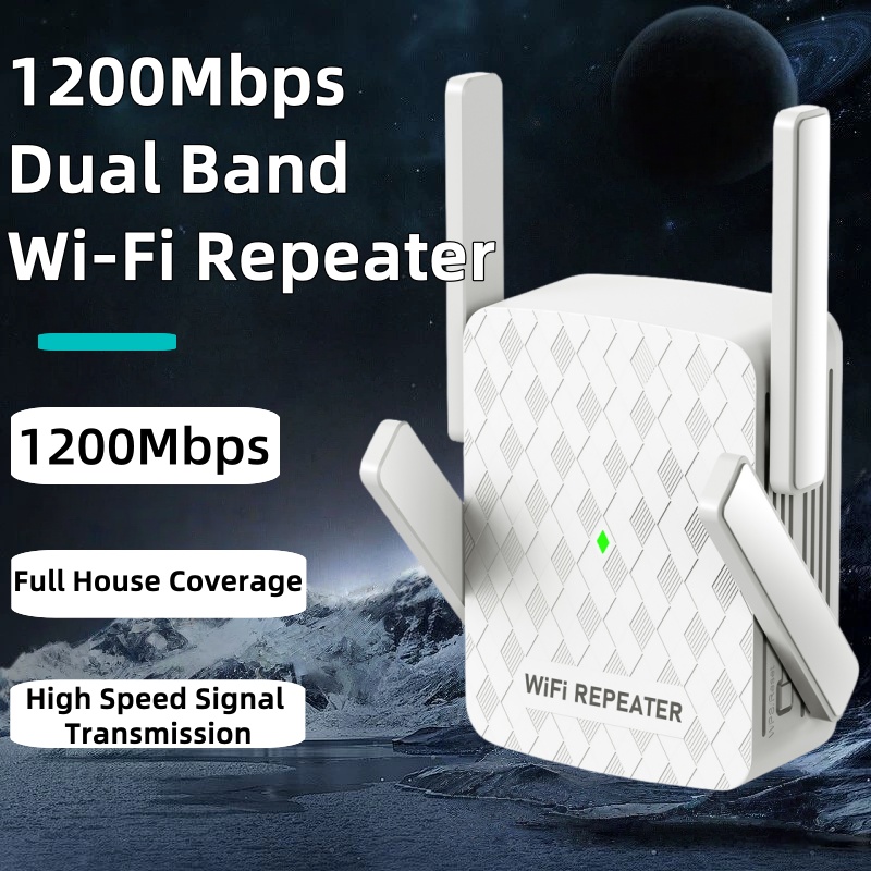 Home Security Outdoor - 1200Mbps ワイヤレス Wifi エクステンダー Wifi リピーター/ルーターデュアルバンド