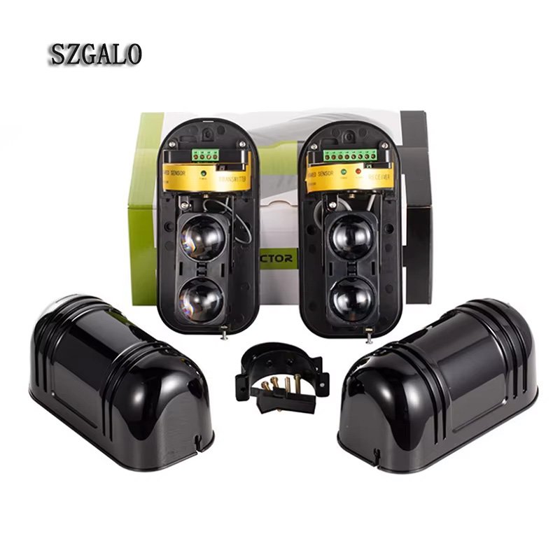 Home Security Outdoor - 防水デュアルビーム IR 検出器 - 境界セキュリティおよび GSM
