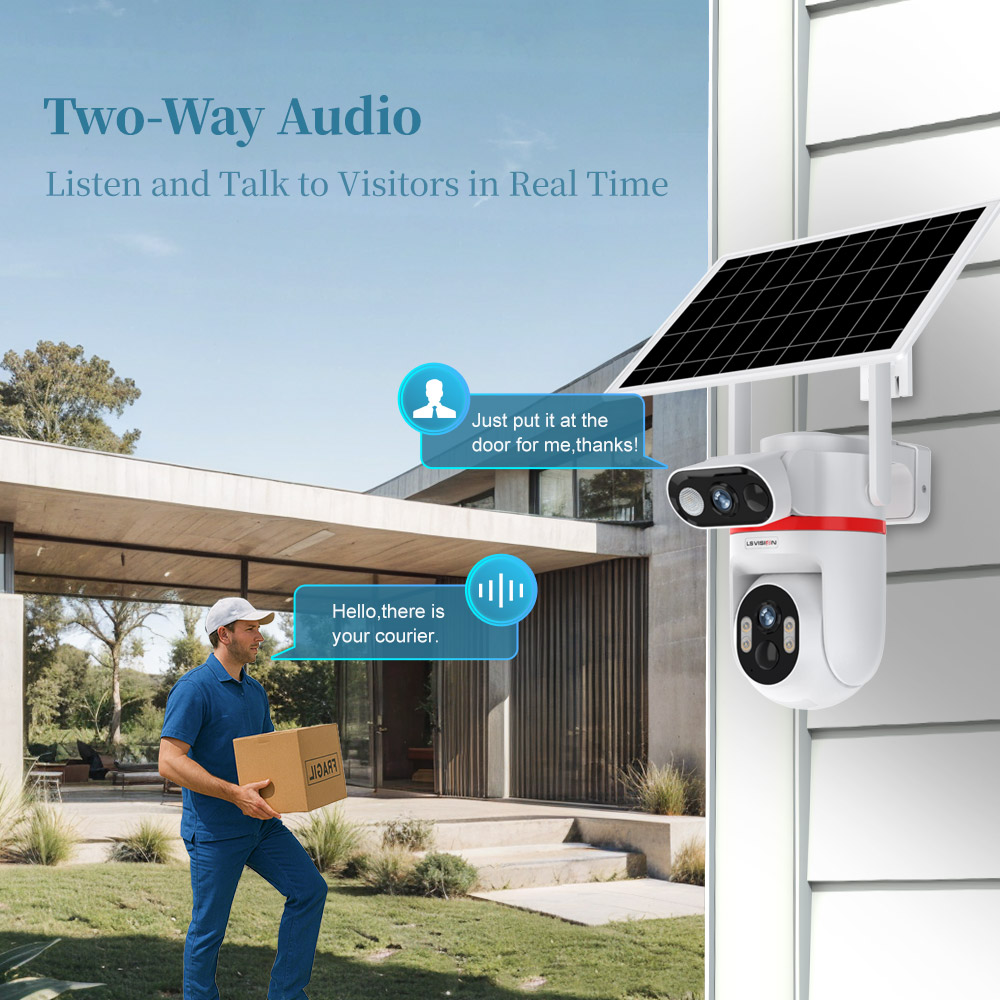 Home Zone Security Camera - LS VISION ソーラーセキュリティカメラ 屋外 ワイヤレス 4G