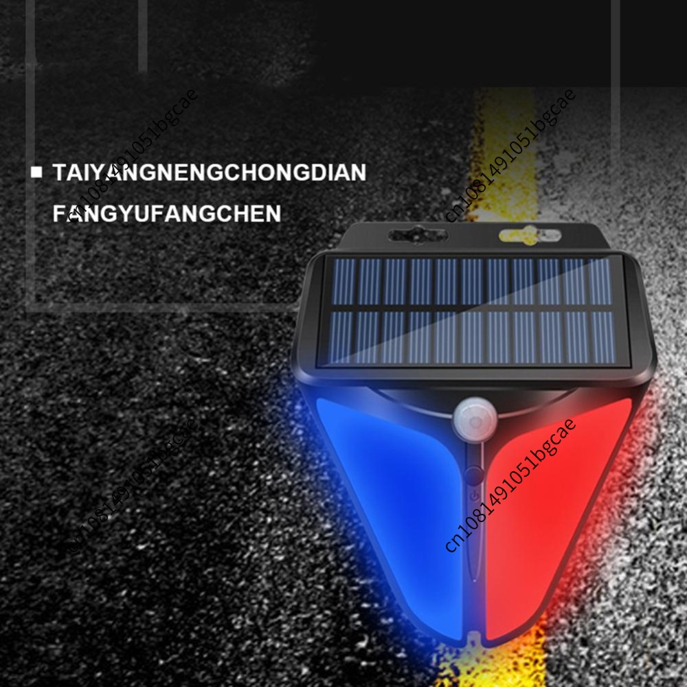 Home Security Lights Outdoors - 家庭用ソーラーパワーアラームランプセキュリティシステム警告インジケーター盗難防止フラッシュライト屋外ガーデンランプ赤外線モーションセンサー