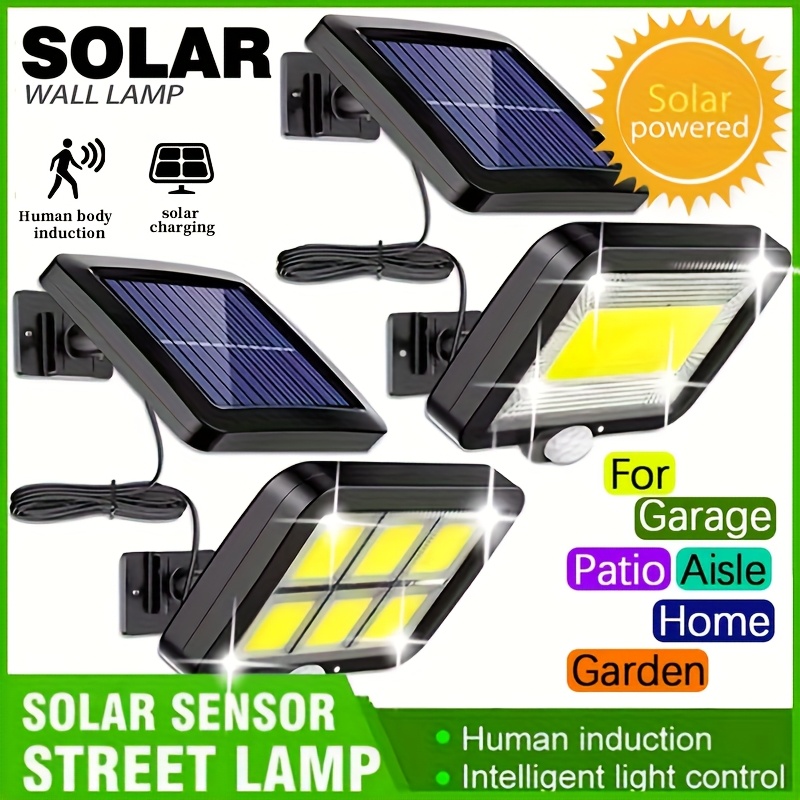 Home Security Lights Outdoors - LEDソーラー式分割壁掛けランプ 屋外防水 人感センサー 3モード ソーラーライト 防水投光照明