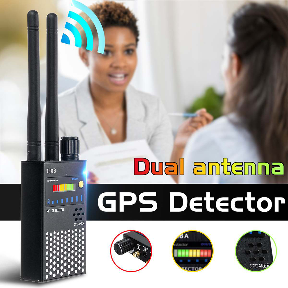 Home Security Hidden Cameras - G318A 盗聴防止隠しカメラ検出器 RF信号スキャナー GSM GPS盗聴器レンズトラッカー アンチスパイセキュリティデバイスファインダー