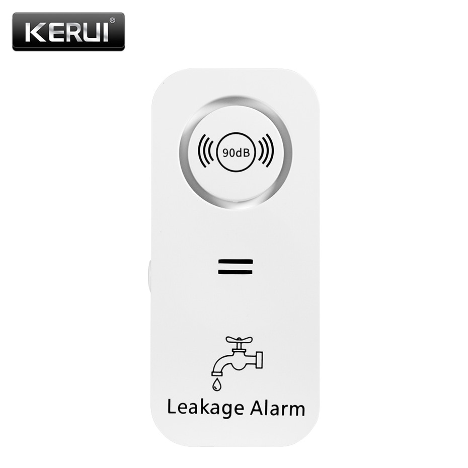 Home Security Outdoor - Keruiワイヤレス水センサー90db警報水漏れ検出器漏れの警告監視とドリップアラーム用キッチンバスルームベースマン