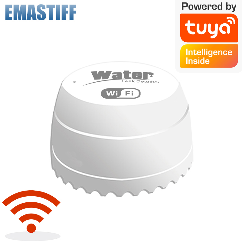 Home Security Outdoor - Wifi水漏れ検知器 漏水センサー アラーム 漏水検知器 40DBサウンド Tuyaスマートアプリ対応