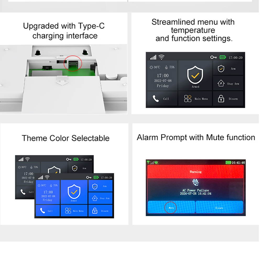 PGST107 4G Tuyaスマートホームアラーム、WiF - Home Security Product のレビューと価格