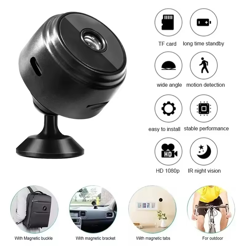 A9 ミニ WiFi HD 1080P セキュリティカメラワ - Home Security Adt のレビューと価格