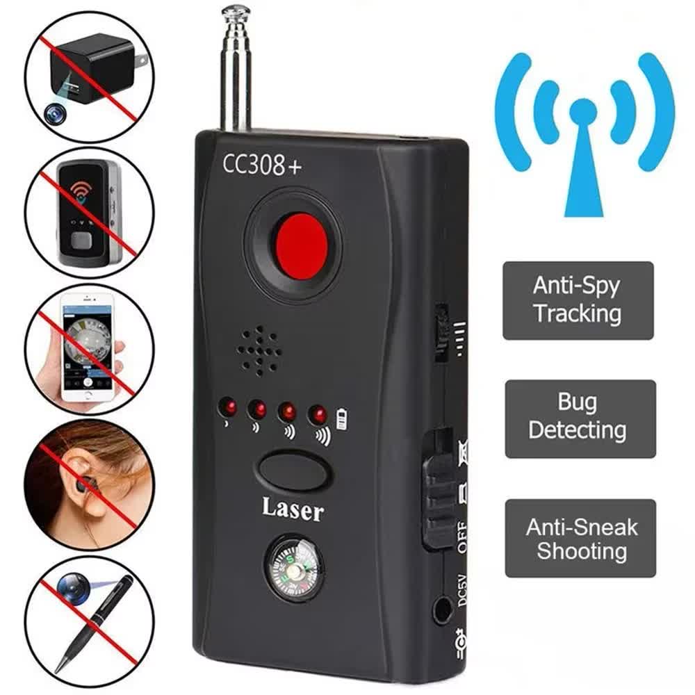 CC308 ポータブル隠しカメラ検出器アンチスパイ率直なバグ - Home Security Hidden Cameras のレビューと価格