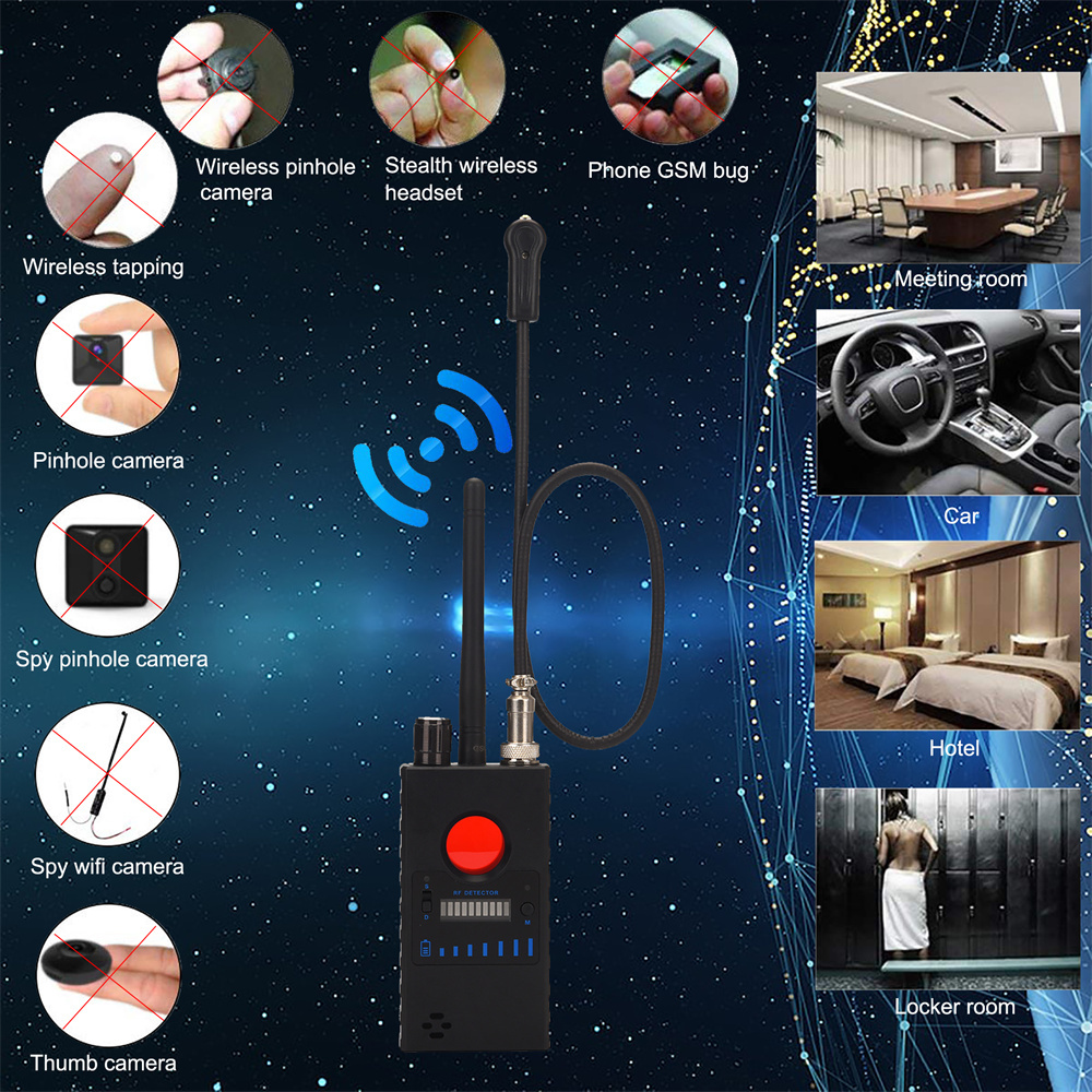 ワイヤレスアンチスパイ隠しカメラ検出器 RF信号検出器 GP - Home Security Hidden Cameras のレビューと価格