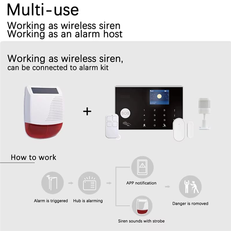 【カートに追加】盗難警報システム 433Mhz ワイヤレス  - Home Security Lights Outdoors のレビューと価格