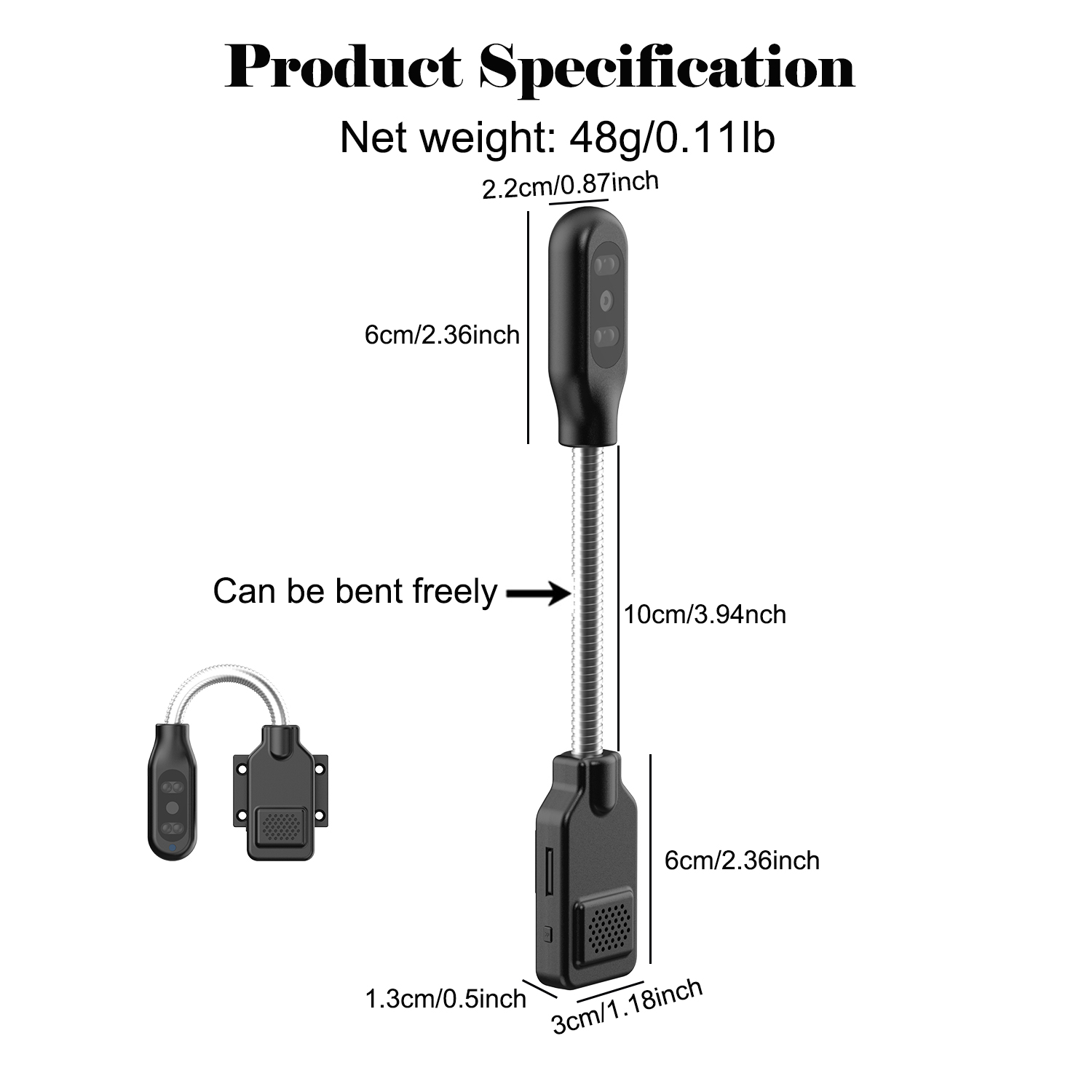 フレキシブルグースネック型ベビーペットモニターカメラ、設置不 - Home Security Hidden Cameras のレビューと価格