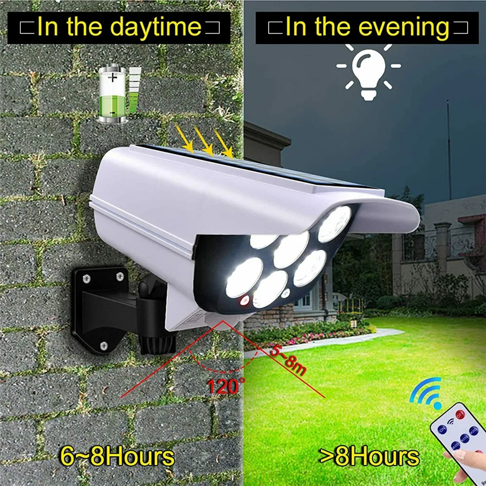 屋外ソーラーライトモーションセンサーセキュリティダミーカメラ - Home Security Adt のレビューと価格