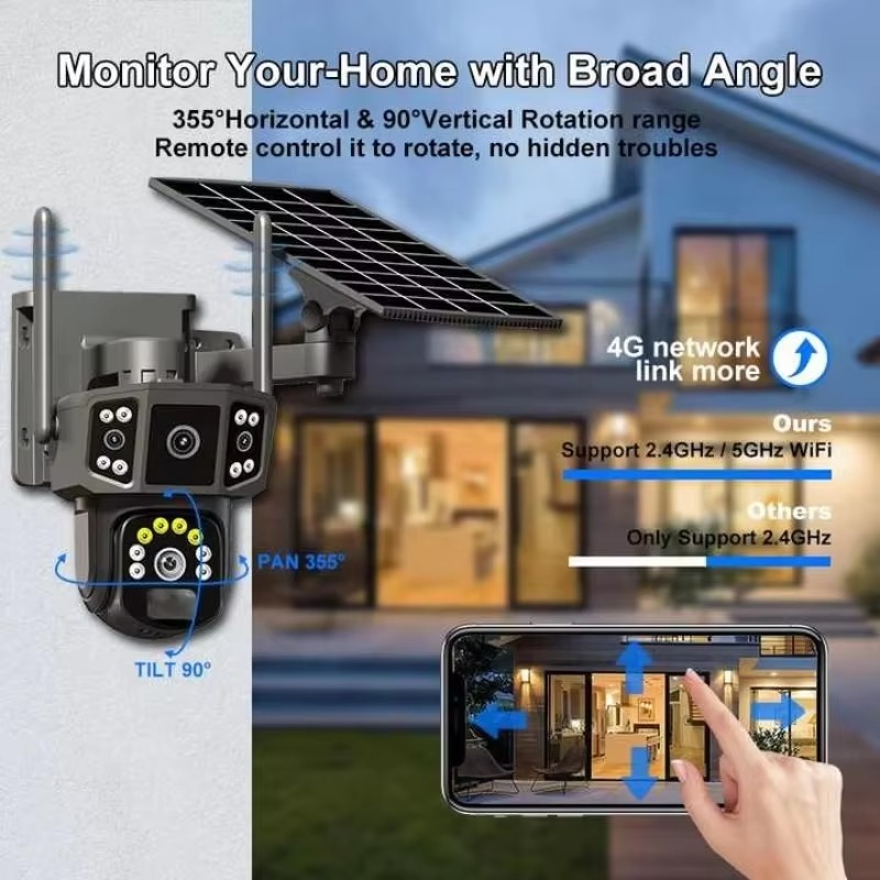 最新のホームセキュリティ360度ワイヤレスネットワークカメラ - Home Security Hidden Cameras のレビューと価格