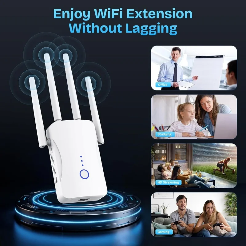1200Mbps デュアルバンド WiFi リピーター ワイ - Home Security Outdoor のレビューと価格