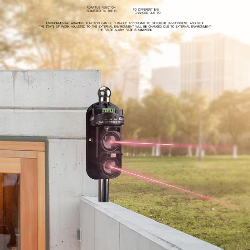 防水デュアルビーム IR 検出器 - 境界セキュリティおよび - Home Security Outdoor のレビューと価格