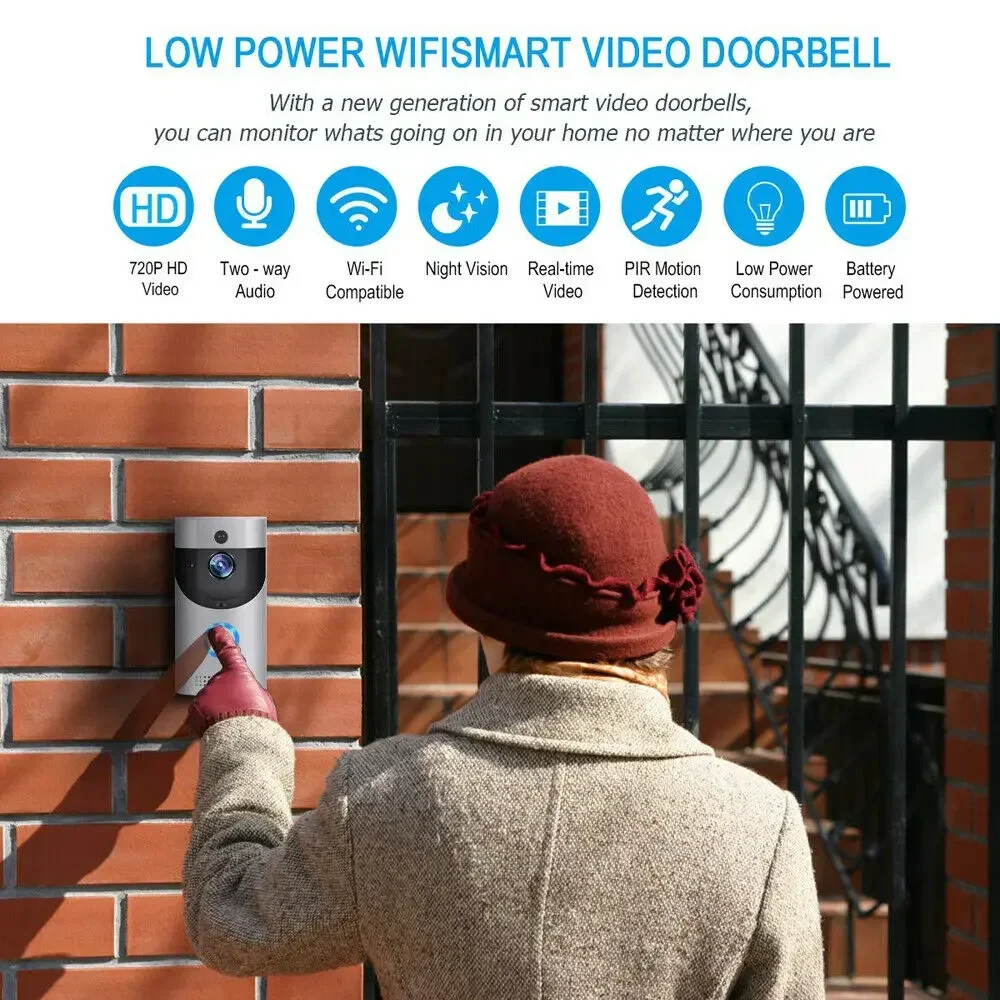 720P HDスマートホーム対応、ワイヤレスWi-Fiドアベ - Home Security Product のレビューと価格