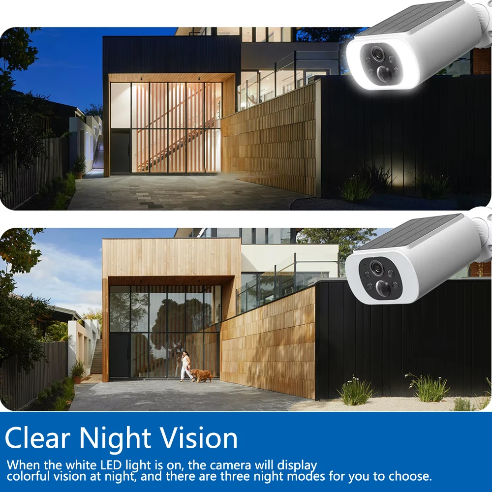 Tuya 5MP ソーラーセキュリティカメラワイヤレス屋外  - Home Security Product のレビューと価格