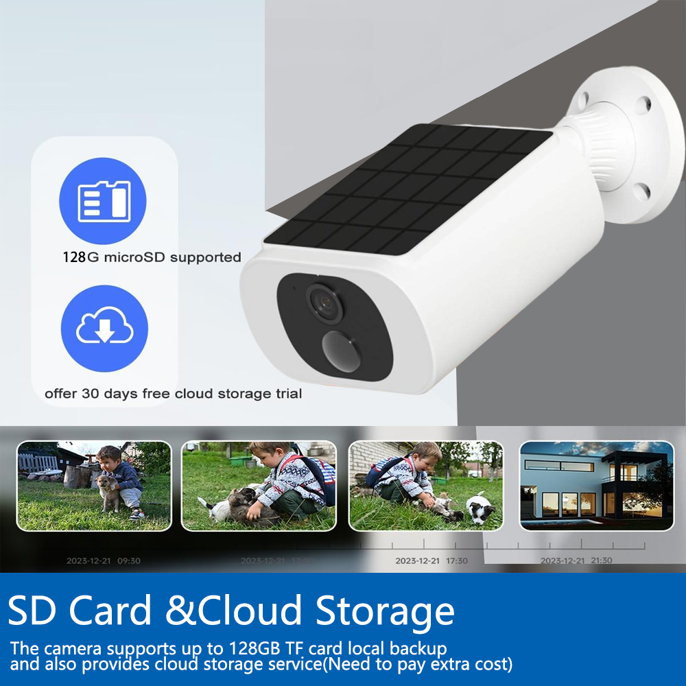 Tuya 5MP ソーラーセキュリティカメラワイヤレス屋外  - Home Security Product のレビューと価格