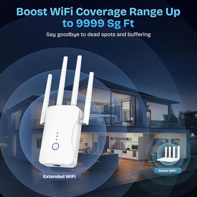 2.4G/5GHz デュアルバンドWiFiリピーター 120 - Home Security Outdoor のレビューと価格