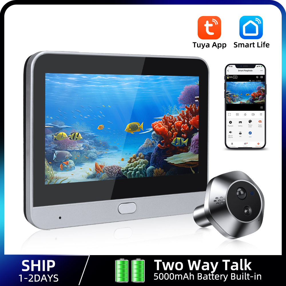 Tuya-スマートのぞき穴ビデオカメラ,ホームセキュリティ, - Home Security Adt のレビューと価格