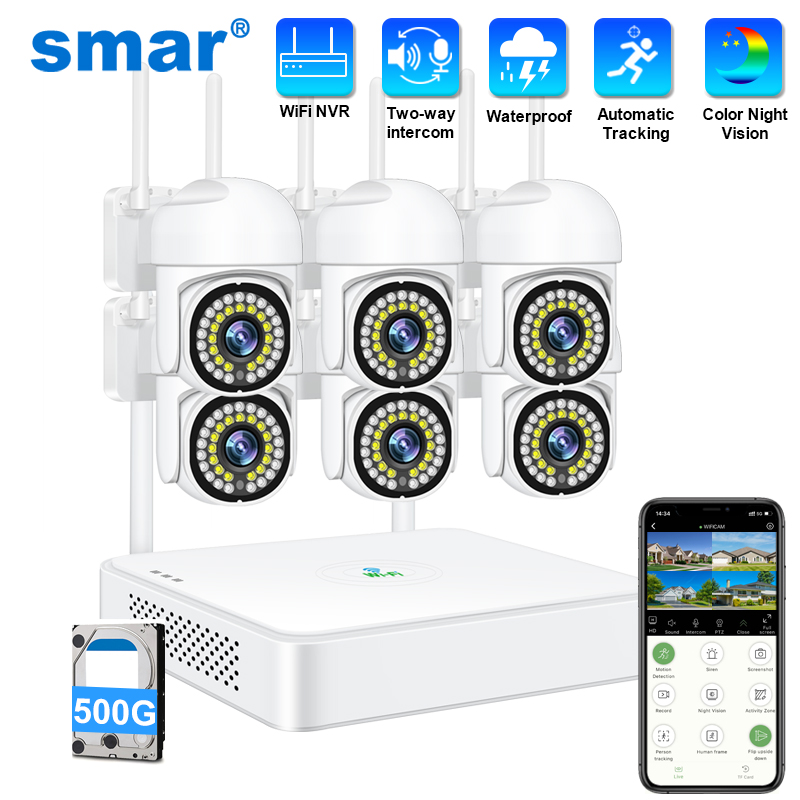 Smar 3MP ワイヤレス CCTV セキュリティカメラシ - Home Security Adt のレビューと価格