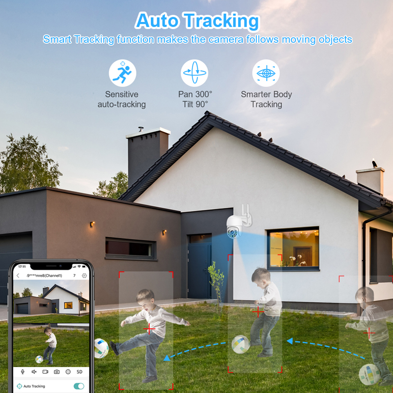 Smar 3MP ワイヤレス CCTV セキュリティカメラシ - Home Security Adt のレビューと価格