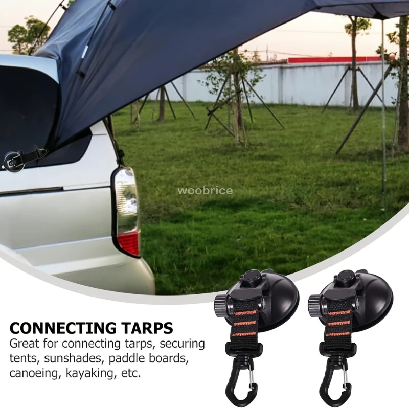 1/8 個車のテント吸盤屋外キャンプロープ強力な吸盤バックル - Home Security Outdoor のレビューと価格