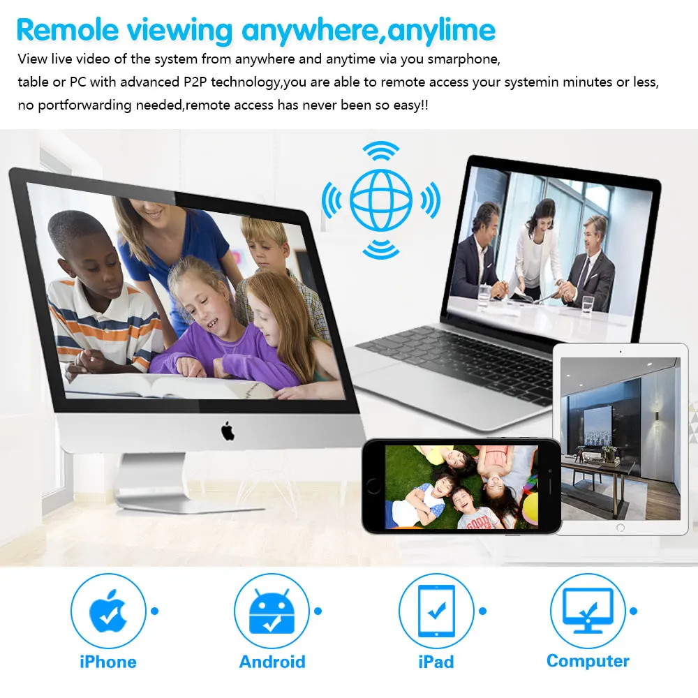 家庭用屋内4K AHD CCTVカメラセキュリティシステムキ - Home Security Video のレビューと価格
