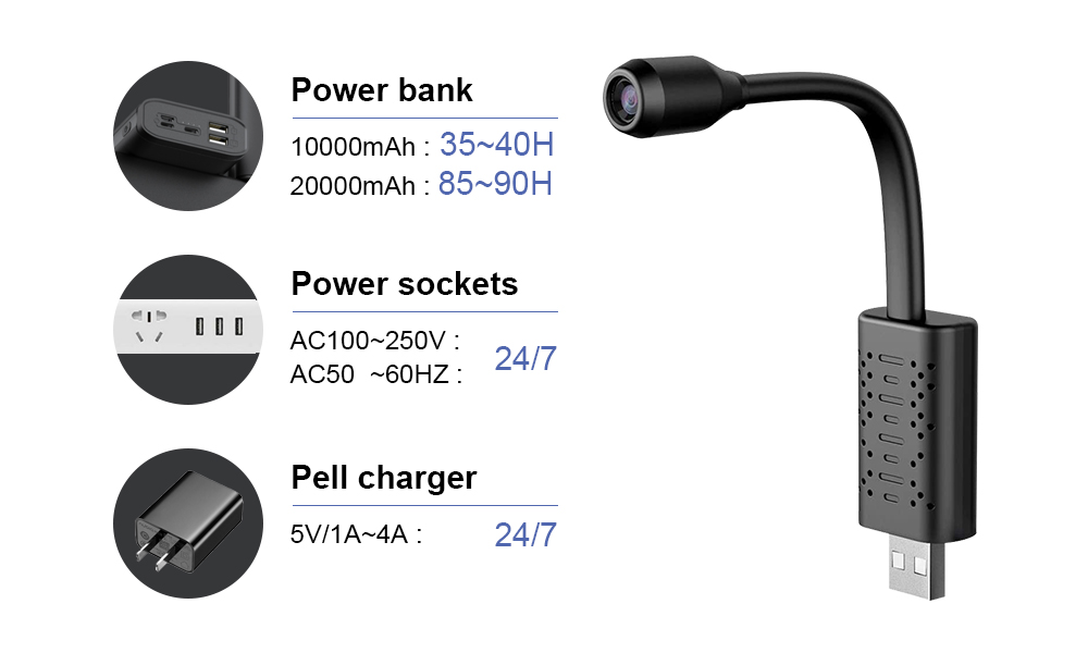 V380ミニワイヤレスWiFiカメラHD動体検知U21 Wi - Home Security Adt のレビューと価格