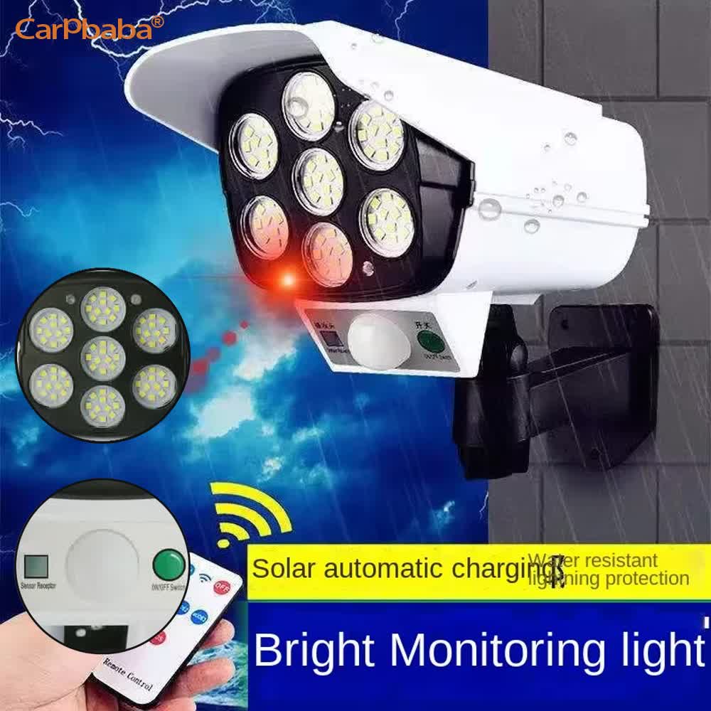 屋外ソーラーライト人感センサーセキュリティダミーカメラワイヤ - Home Security Lights Outdoors のレビューと価格