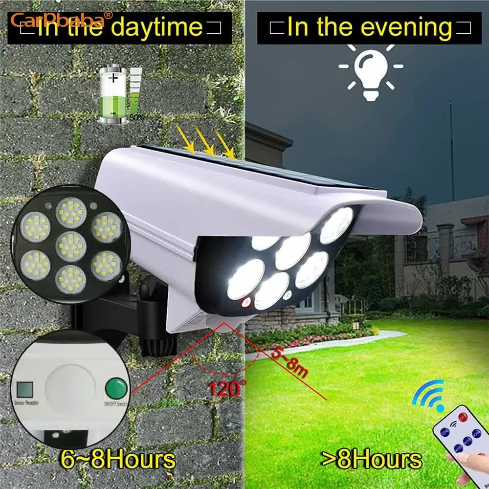 屋外ソーラーライト人感センサーセキュリティダミーカメラワイヤ - Home Security Lights Outdoors のレビューと価格