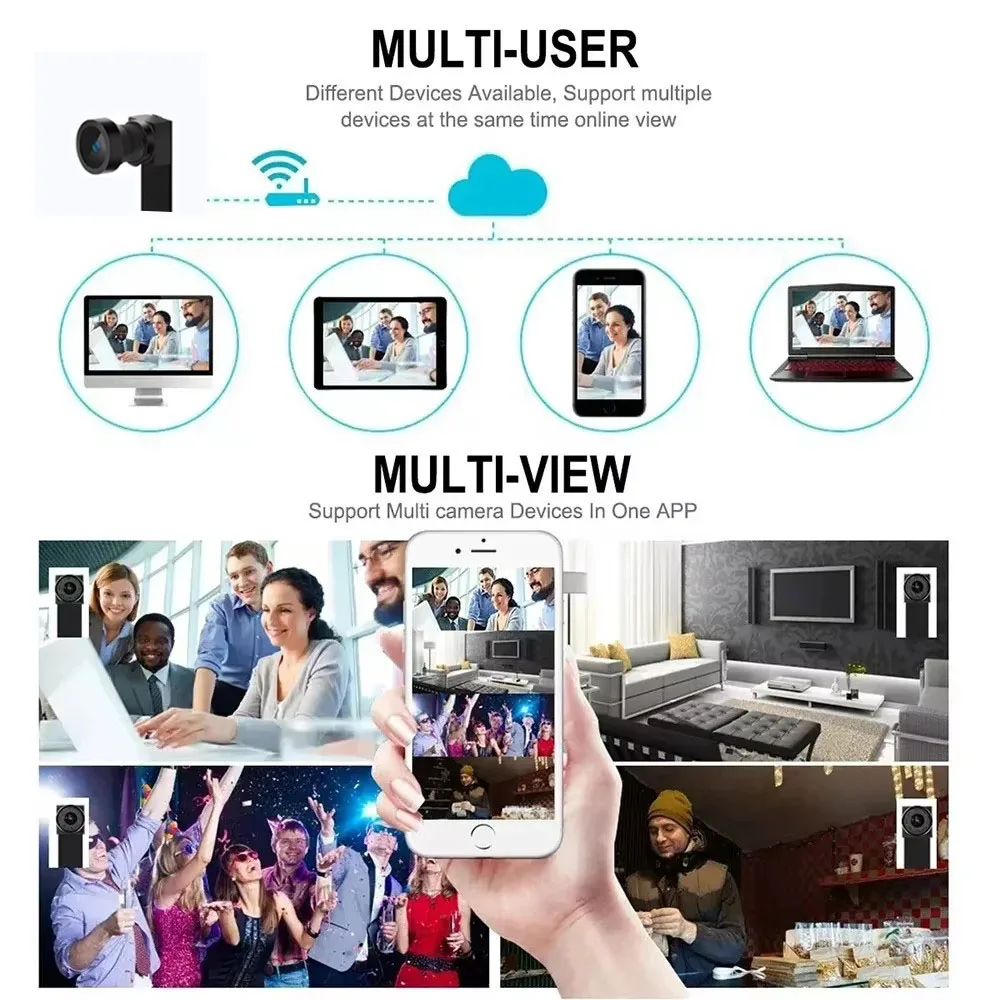アップグレード版、4K HDミニWiFiカメラ、遠隔視聴対応 - Home Security Hidden Cameras のレビューと価格