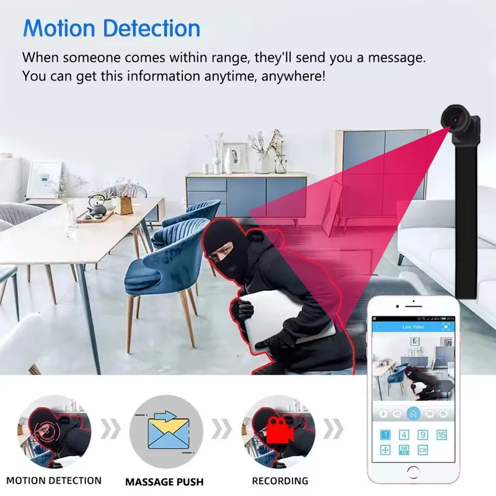 アップグレード版、4K HDミニWiFiカメラ、遠隔視聴対応 - Home Security Hidden Cameras のレビューと価格