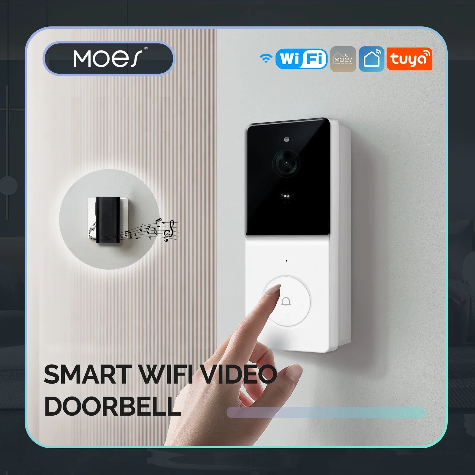 2方向オーディオ,ナイトビジョン,ワイヤレスドア製品を備えた - Home Security Product のレビューと価格